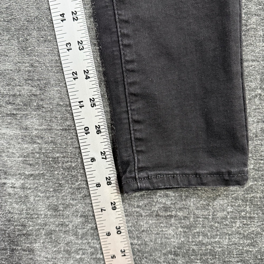 Levi's 721 High Rise Skinny Jeans Women's Size 26 Black Distressed Stretch - Picture 7 of 16